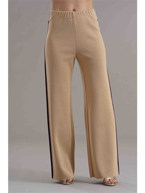Pantalone in misto lana Love To Love by Gai Mattiolo | LV2015BEIGE/VINO